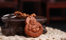 Peach Wood Money Millerver Key Clasp Ornament Pendant Pendant Pendant Pendant Pendant Pendant Pendant Pendant Pendant Malleyre