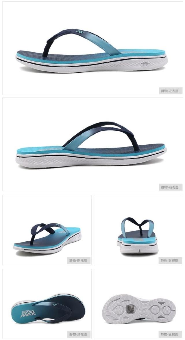 SKECHERS 2017 Phụ nữ mùa hè Dép xỏ ngón thể thao mới 14681 / PRPK dép lê bảo bình