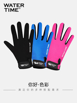 WaterTime diving gloves thick snorkeling deep non-slip fit warm wear-resistant scratch tie