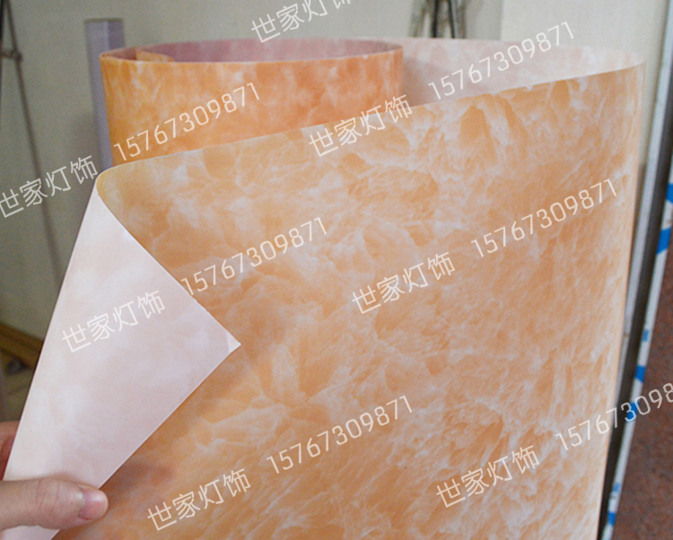 Parchment lampshade material imitation marble pattern suspended ceiling hollow carved film diy lamp accessories marble pattern
