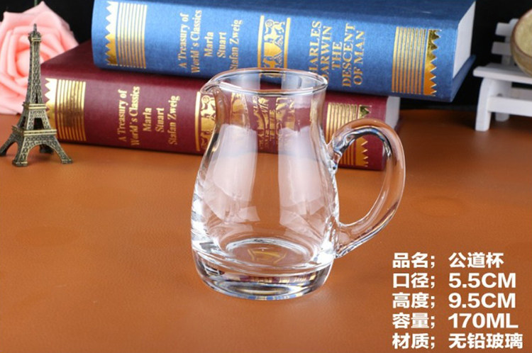 Ликер Cup 健力加厚水晶白酒酒具玻璃分酒器小茶海家用小白酒杯饭店用一口杯 Powerlifting
