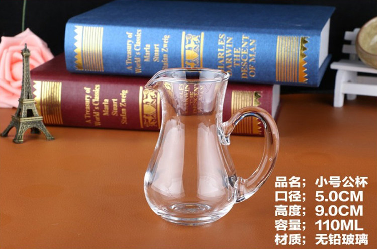 Ликер Cup 健力加厚水晶白酒酒具玻璃分酒器小茶海家用小白酒杯饭店用一口杯 Powerlifting