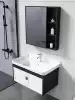 Space aluminum bathroom cabinet Powder room washbasin cabinet combination washbasin small apartment modern simple washbasin bathroom