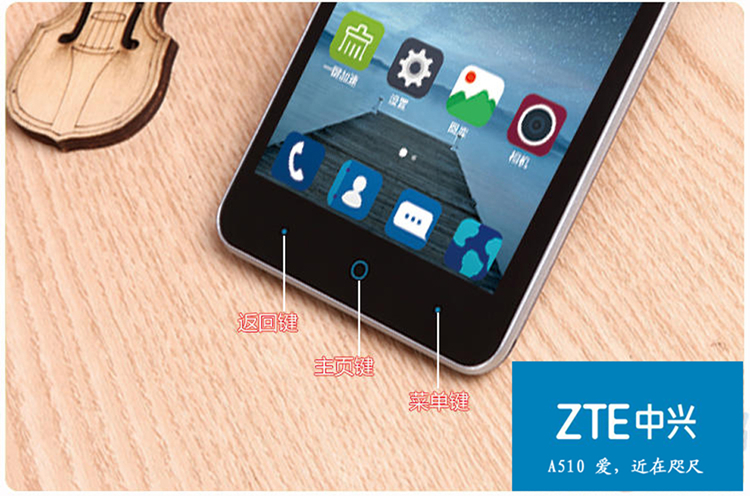 SF Express [gửi 9 tiền thù lao] ZTE / ZTE BA510 di động Màn hình cảm ứng 4G 5 inch Điện thoại thông minh dành cho người cao tuổi BA520 Unicom điện thoại di động 4G Mang phông chữ lớn kiểu cũ