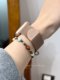 适用苹果表带 彩色米兰尼斯金属apple watch8 iwatch6/5/4/3/2/SE