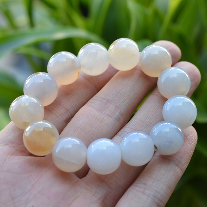 And Thi Bi Sapified Jade Beads Handstring Wood Chemical Jade Boutique Collection Beads Hand Strings Hand-made Bracelets