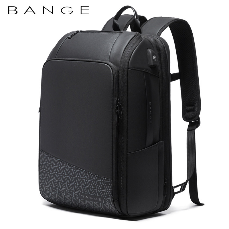 BANGE Bange Men's Black Oxford Backpack Casual Fashion Computer Travel Outdoor Large Capacity Bag