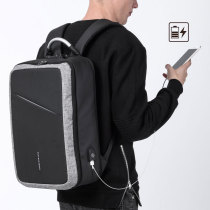  KAKA KAKA black Oxford spinning mens backpack fashion trend business travel computer youth student backpack bag