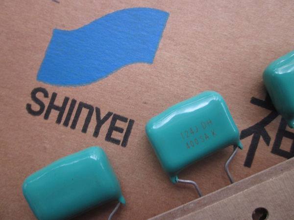 Japan SHINYEI film capacitor 120nf400v 0.12uf400v 124 400v p=18mm