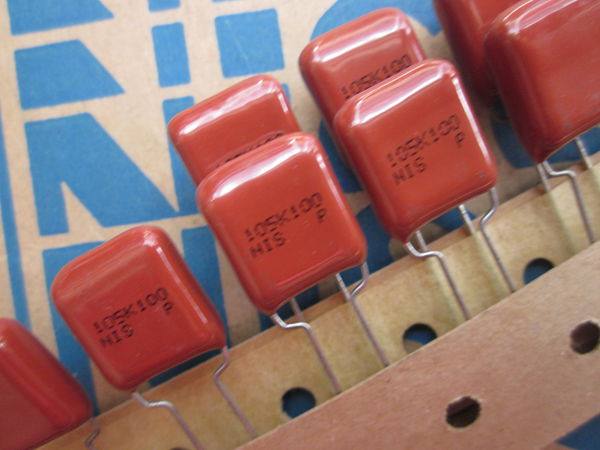 NIS Nissei CBB Film capacitor 1UF 100v (1UF 105) p=10mm
