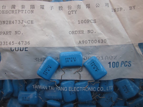 Original Loaded Fairy CBB thin-film capacitor 47n250v 0 047uf250v 473 2E