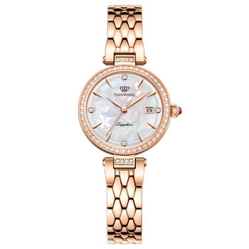 [Valentine's Day Gift] Tianwang Small Petal Women's Watch 31367 Mother-Of-Pearl Small Dial Quartz Niche Light Luxury Watch