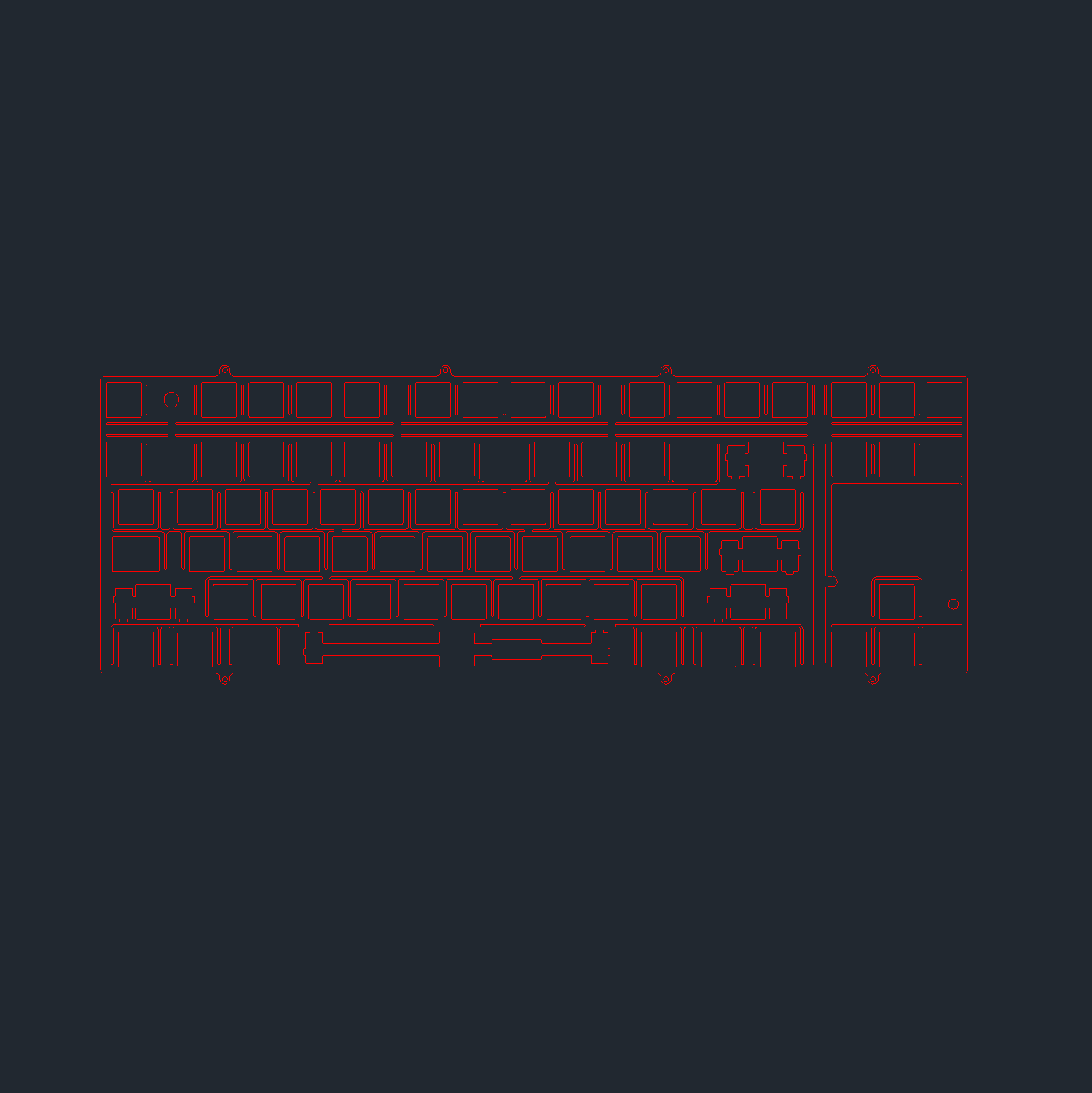 [Gks Lab]Tech-80 Tkl Mechanical Keyboard Sound Pad Poron Sandwich Cotton Bottom Cotton Pet Voice Actor Pad
