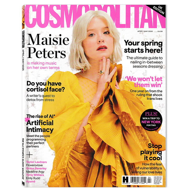 [Optional] English Version of Cosmopolitan Fashion Magazine, April/May 2026 Combined Issue, Amelia Dimoldenberg, Foreign Language Version of Women's Fashion and Lifestyle Magazine