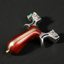 High-precision flat leather slingshot Stainless steel elephant electrodeless 98K built-in fast pressure large power outdoor professional slingshot