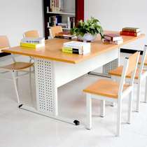 Reading table library school special reading table bookstore simple learning reading table matching stool