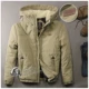 Mùa thu đông 2018 da cừu dày trùm đầu áo khoác cotton đôi mẫu quần áo cotton đường phố nam ngụy trang xu hướng cotton giản dị áo ấm nam