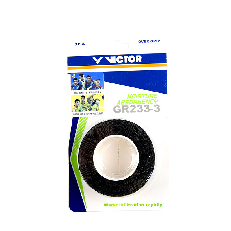 Victory VICTOR Victor sweat-absorbing hand glue feather shoot outside grip glue GR233-3 hand glue sweat-absorbing anti-slip