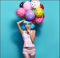 New theme props Props Wedding photography Colour Balloon Han Style Props Round Point Balloon Thickened Balloon 50