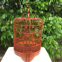 Cantonese-style bamboo thrush bird cage wren cage starling four hi bamboo cage Qingyuan cage 36 large large size full set