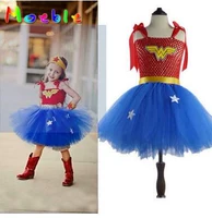 Wonder Woman Kids Girls tutu Siêu anh hùng Trang phục Cosplay - Cosplay ecchi cosplay