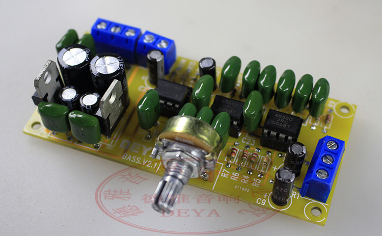 Fever Subwoofer Preamp Low pass Filter Super subwoofer pitch board Bass preamp PCB Empty board
