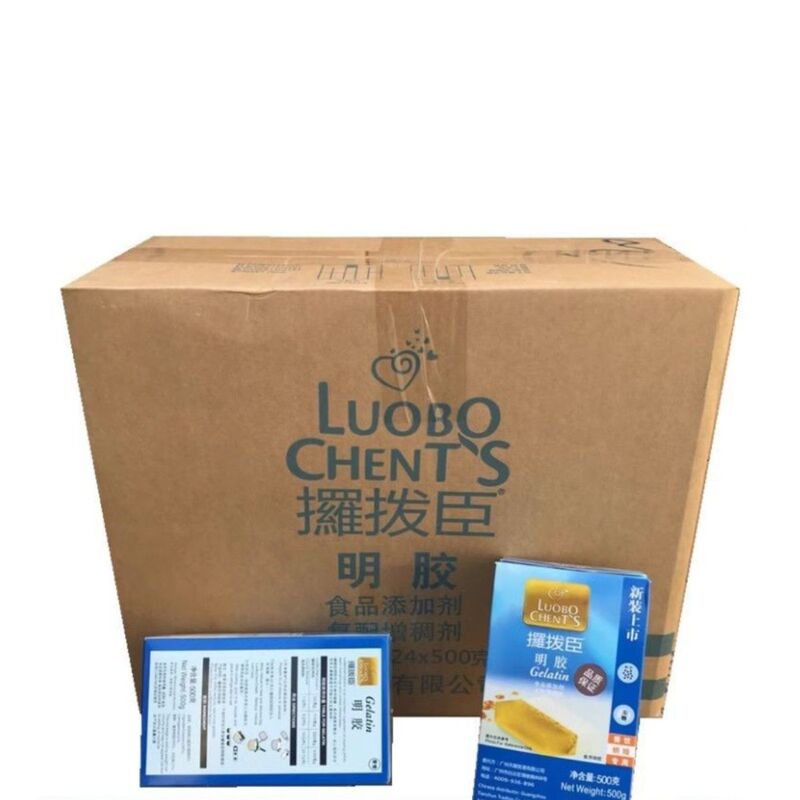 Gelatin Powder 500g/12 Boxes Edible Fish Gelatin Powder Jelly Mousse Cake Baking Ingredients Free Shipping