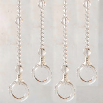 Clothing store crystal ring bead chain hanging clothes hook hanging chain hanging clothes chain wall hook hanging clothes hanger display rack