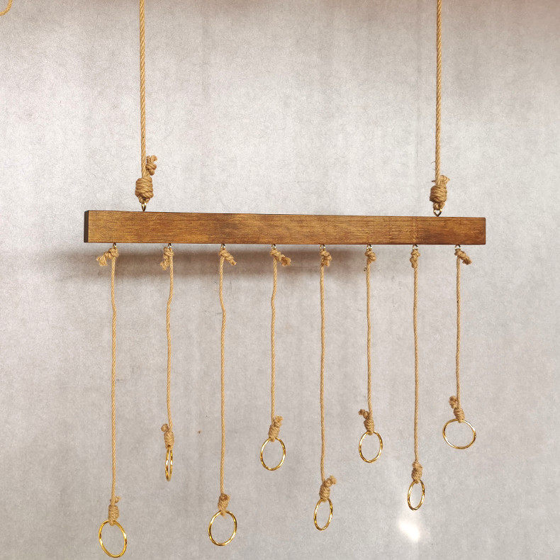 Clothing store display hanging hook solid wood wall hanging on the side of the hanging ring of clothes hanging hanging hanging hanging hanging hanging hanging suspension