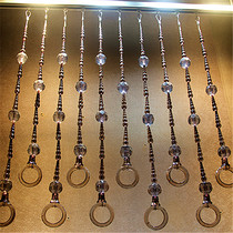 Clothing store crystal ring clothes hanger hanging display rack ceiling hanging clothes hook bead chain side hanging clothes rack hanging