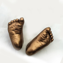 Baby hand and foot ink pad newborn souvenir diy homemade 3D three-dimensional baby foot model hand model clone powder