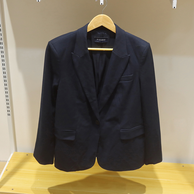 Ff9981 Foreign Trade European and American Style Commuter Women's Blazer, New Autumn Model with a Lapel and Single Button, Elegant and Slimming Jacket