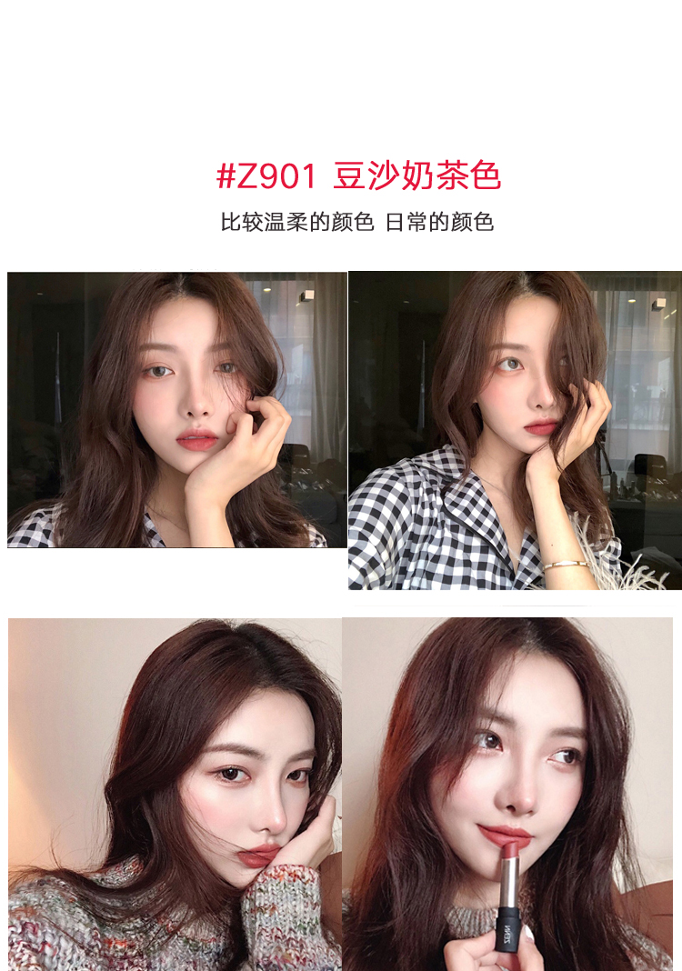 Son môi zenn mờ nhung Thái Lan dưỡng ẩm cho môi siêu bền màu lâu trôi không đánh dấu hạt cát màu cam - Son môi bbia 05