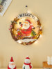Christmas decorations old man snowman rattan wreath simulation rattan door hanging wall hanging scene layout Christmas tree