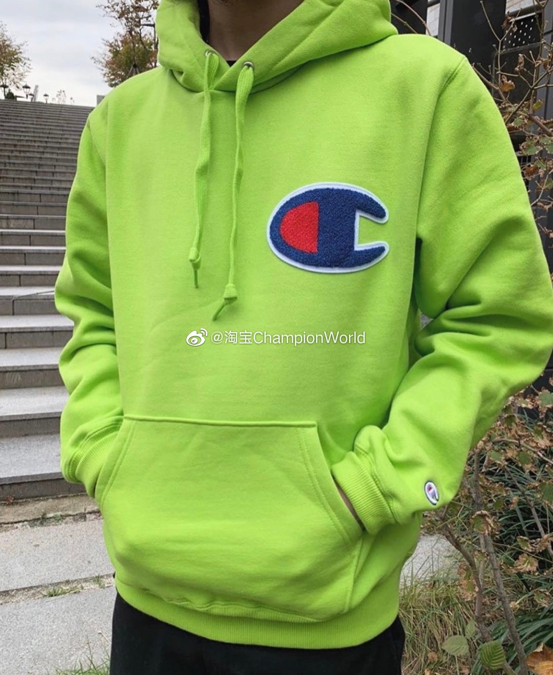 champion big logo jacket