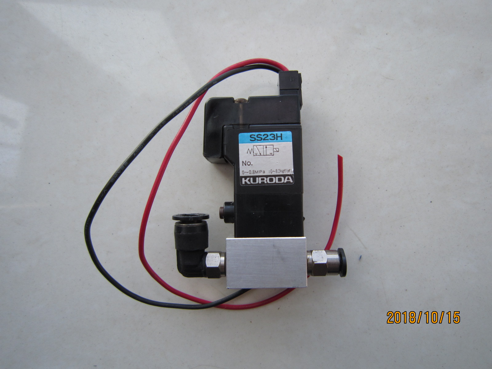 KURODA Hakota Seiko SS23H Direct Power Solar Valve 0-0 8MPA Cylinder Solemagnetic Valve 24V