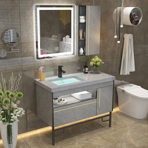 Nordic modern simple bathroom cabinet combination bathroom sink sink sink cabinet Marble sink sink sink