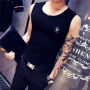 Mùa hè phiên bản Hàn Quốc của áo thun không tay co giãn thoáng mát áo thể thao