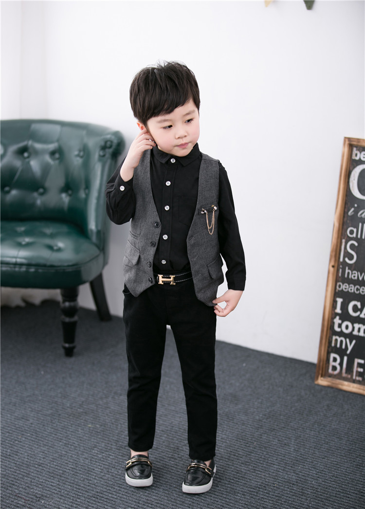 Trẻ em vest mùa xuân và mùa thu boy 2018 chương trình mới vest vest vai bé England cardigan áo khoác mỏng áo khoác