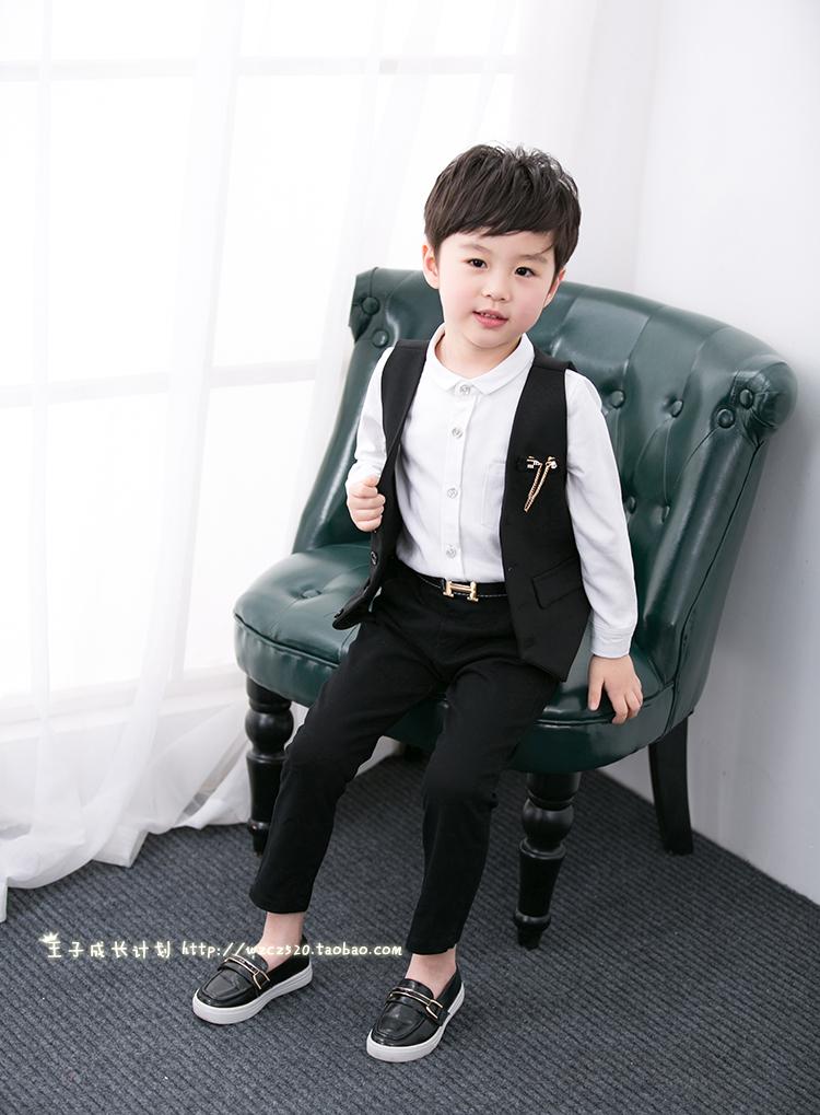 Trẻ em vest mùa xuân và mùa thu boy 2018 chương trình mới vest vest vai bé England cardigan áo khoác mỏng áo khoác áo thun trẻ em