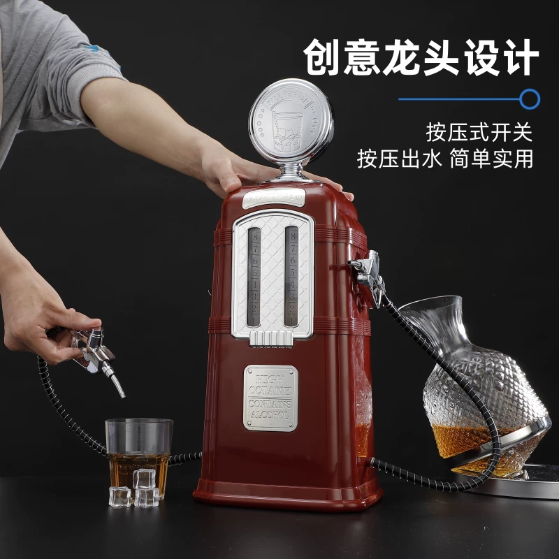 Двухголововой диспенсер для воды, барный винный.dispenser, аппарат для напитков, винный пушка, винная башня, 2-литровый бочонок пива, бочонок вина и колы, ударопрочный коммерческий
