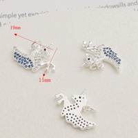 Серебряный цирконий, подвеска