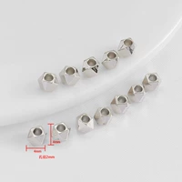 Белый k -cut agne multi -face bead 4 мм (50 штук)