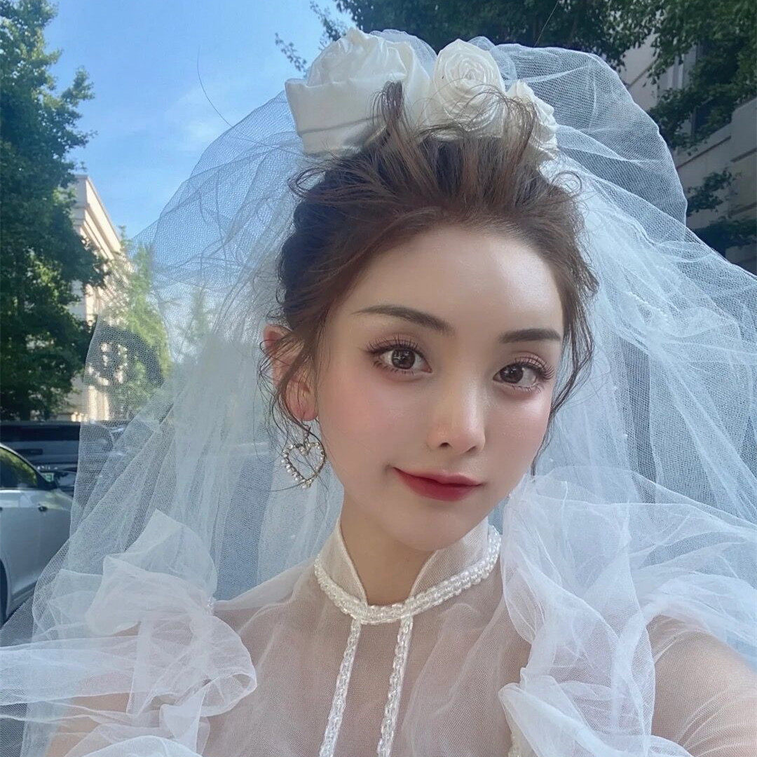 New handmade satin face flower bud French style retro head yarn fashion bridal headwear wedding dress Photography and makeup model ornaments