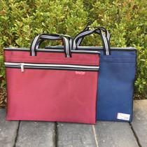 Hundreds Livin 0043 Business briefcase B4 Handmade Paper bag Handwoven fabric zipped bag Fashion novelty customizable