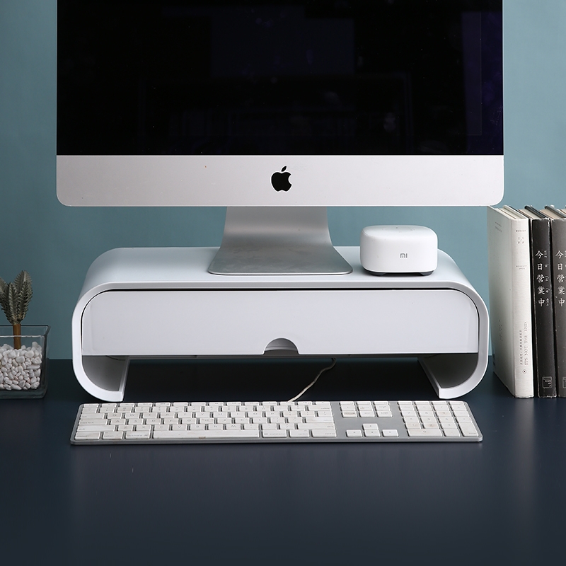 Increased computer wearing office desktop monitor laptop desktop screen base the receive shelf up shelves