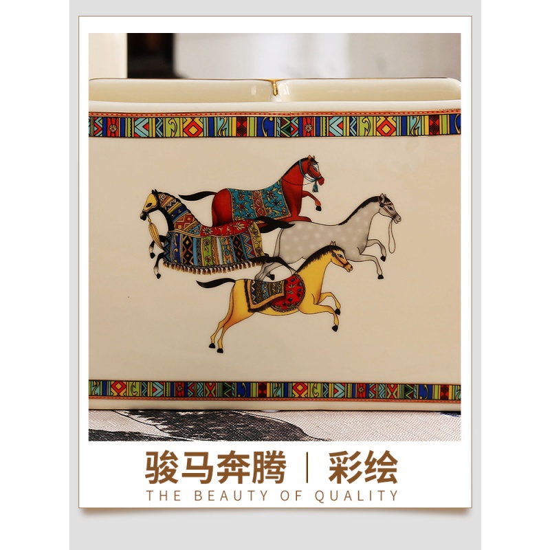 European television put the remote control to receive sundry receive box key creative ceramic desktop furnishing articles sitting room tea table