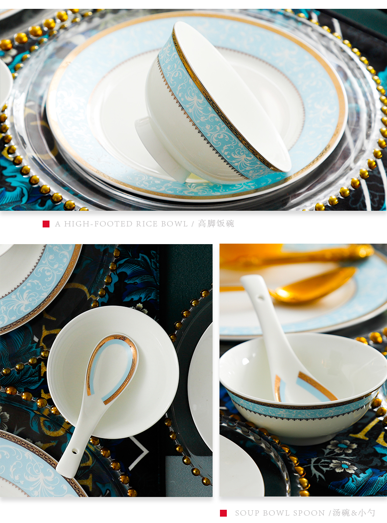 Tableware logo custom dishes hotel club set up ipads porcelain Tableware suit high - end Tableware made table are optional