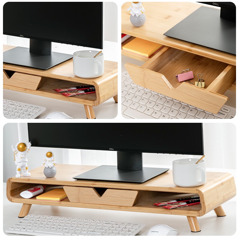 The Desktop computer installation all - in - one Desktop heighten frame display base office receive a case to their shelves