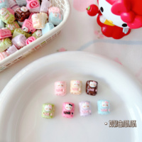 059 Customized food and toys kt mini towel roll diy cream glue resin accessories miniature simulation hairpin mobile phone protective case